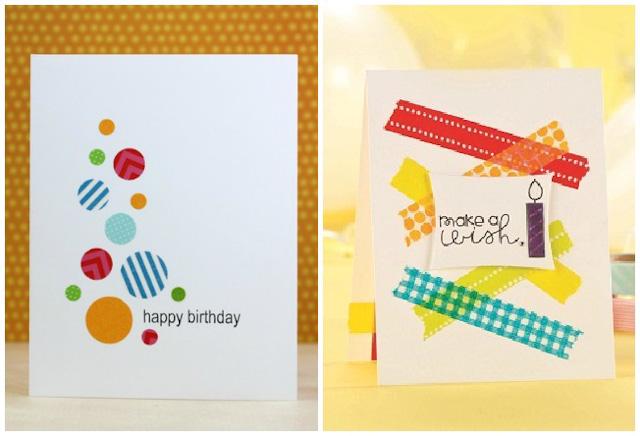 Tarjetas 3 washi tape