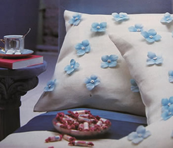 Almohadones florecidos