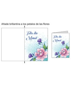 Añade brillantina a los petalos de las flores-2