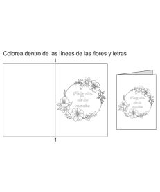 Colorea dentro de la linea de las flores y letras-2