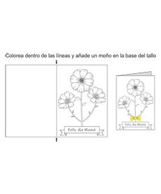 Colorea dentro de las lineas y agrega un moño en la base del tallo-2